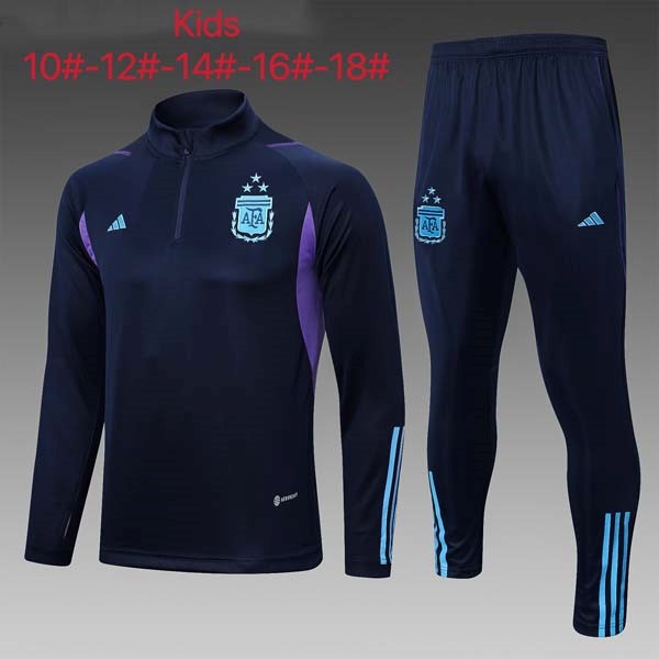 Ninos Sudadera De Training Argentina 2023 2024 Azul